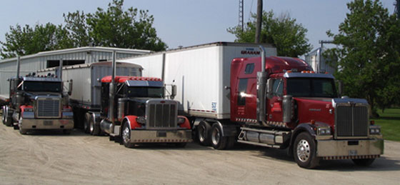 Gary Graham Transport Ltd. Trucks